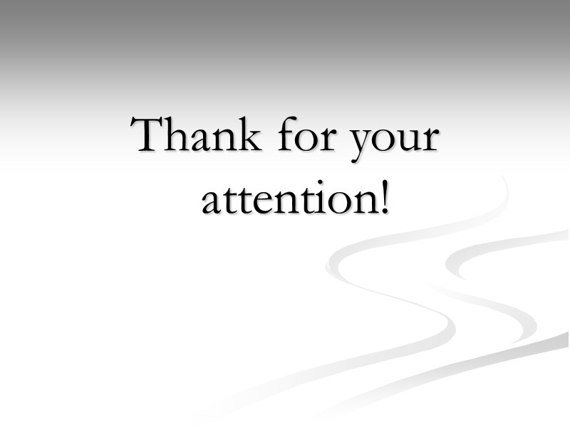 Thank for your attention!